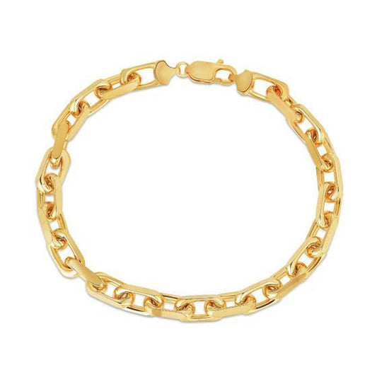 14k Yellow Gold French Cable Chain Bracelet (6.10 mm)