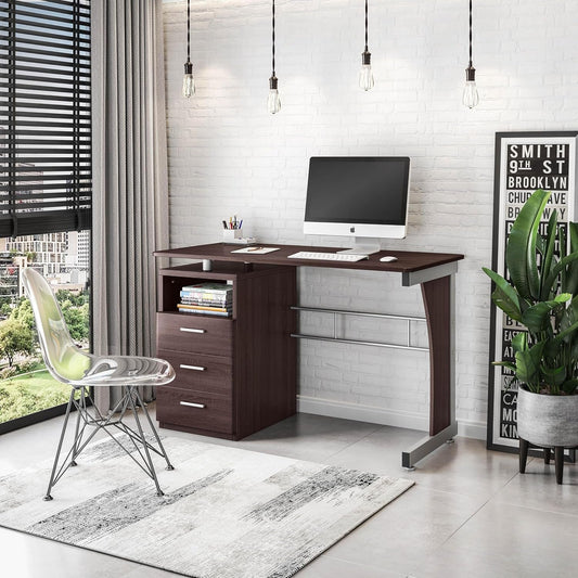 48 Inch Computer Desk with Drawers for Home Office