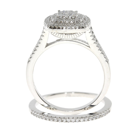Cubic Zirconium CZ SS Bridal Sterling Silver