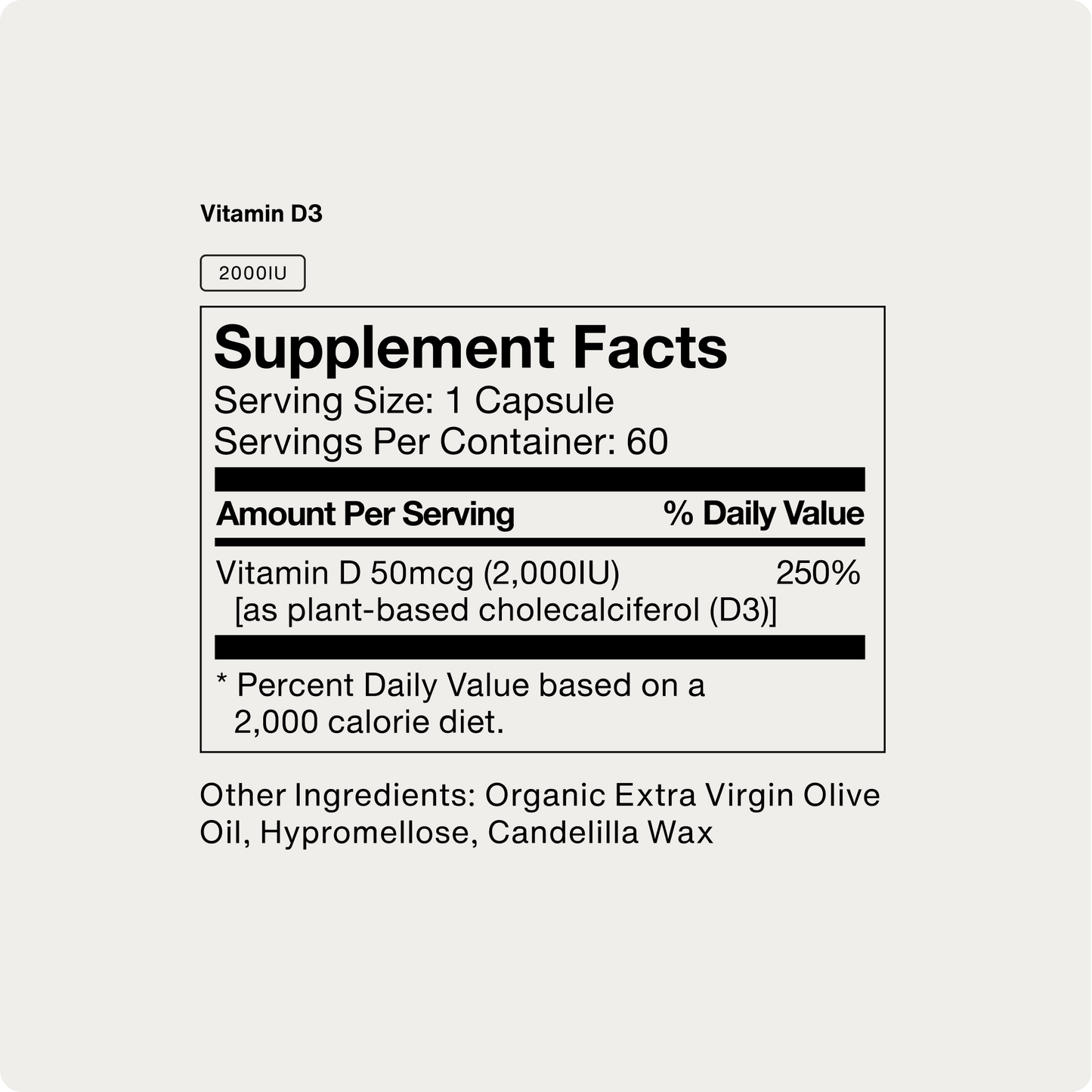 Vitamine D3 2000 UI