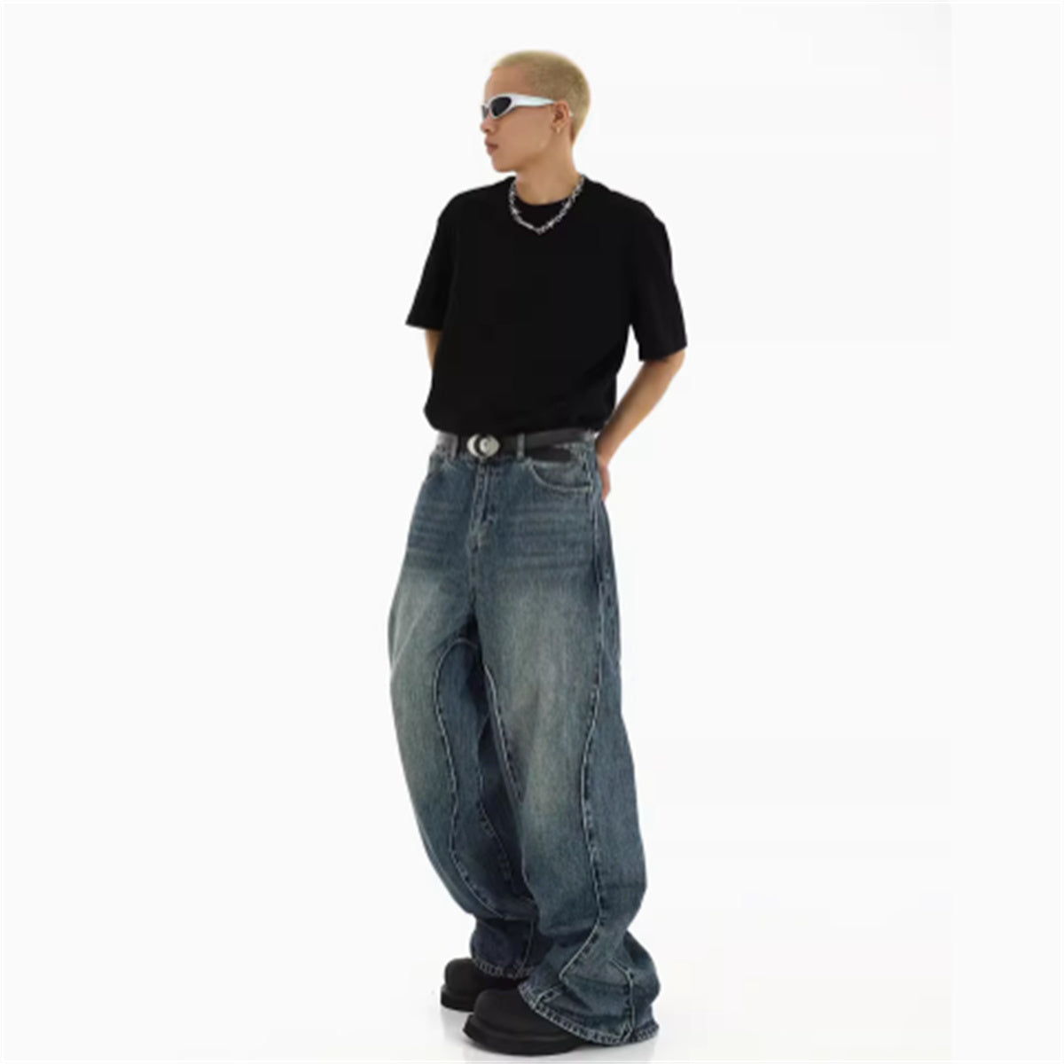 American High Street Heavyweight Irregular Jeans