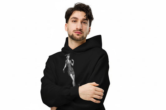 Black True’ flic Unisex oversized hoodie from True Exquisite