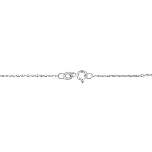 .925 Sterling Silver 1/3 Cttw Diamond Framed Open Cross 18" Pendant Necklace (J-K Color, I2-I3 Clarity)