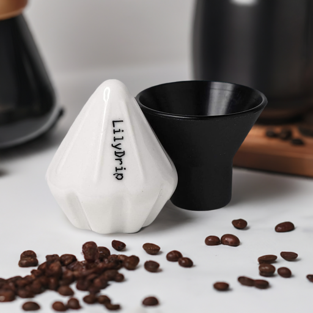 GIO – Ceramic Pour-over Coffee Accessory for Pour-Over Cone Dripper, Slow Flow Rate