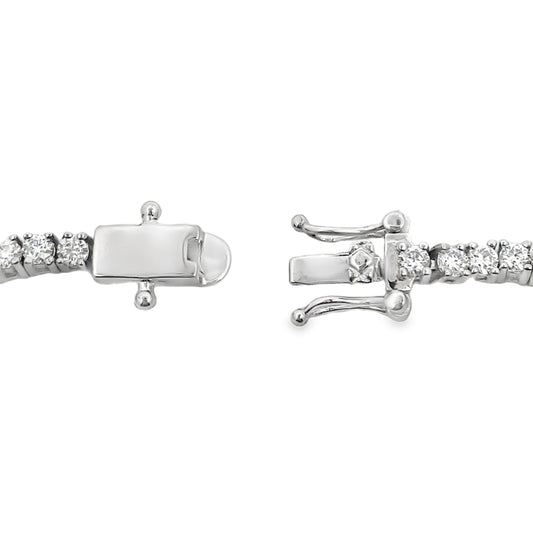 Moissanite Malachite Tennis Bracelet Sterling Silver