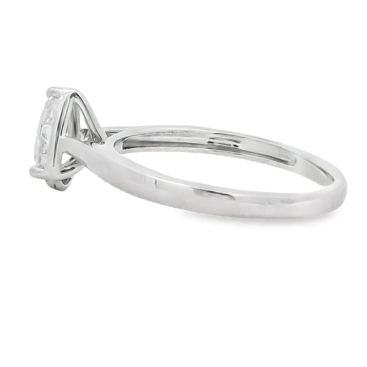 Natural .50ct Lab Grown Diamond 10KT White Gold