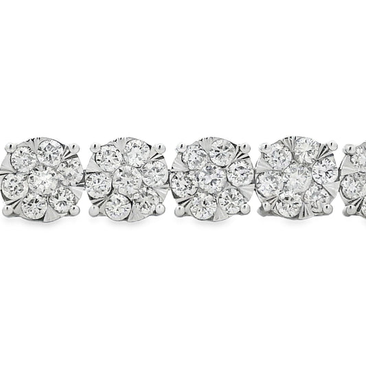 Lab Grown Diamond Tennis Bracelet 10KT White Gold