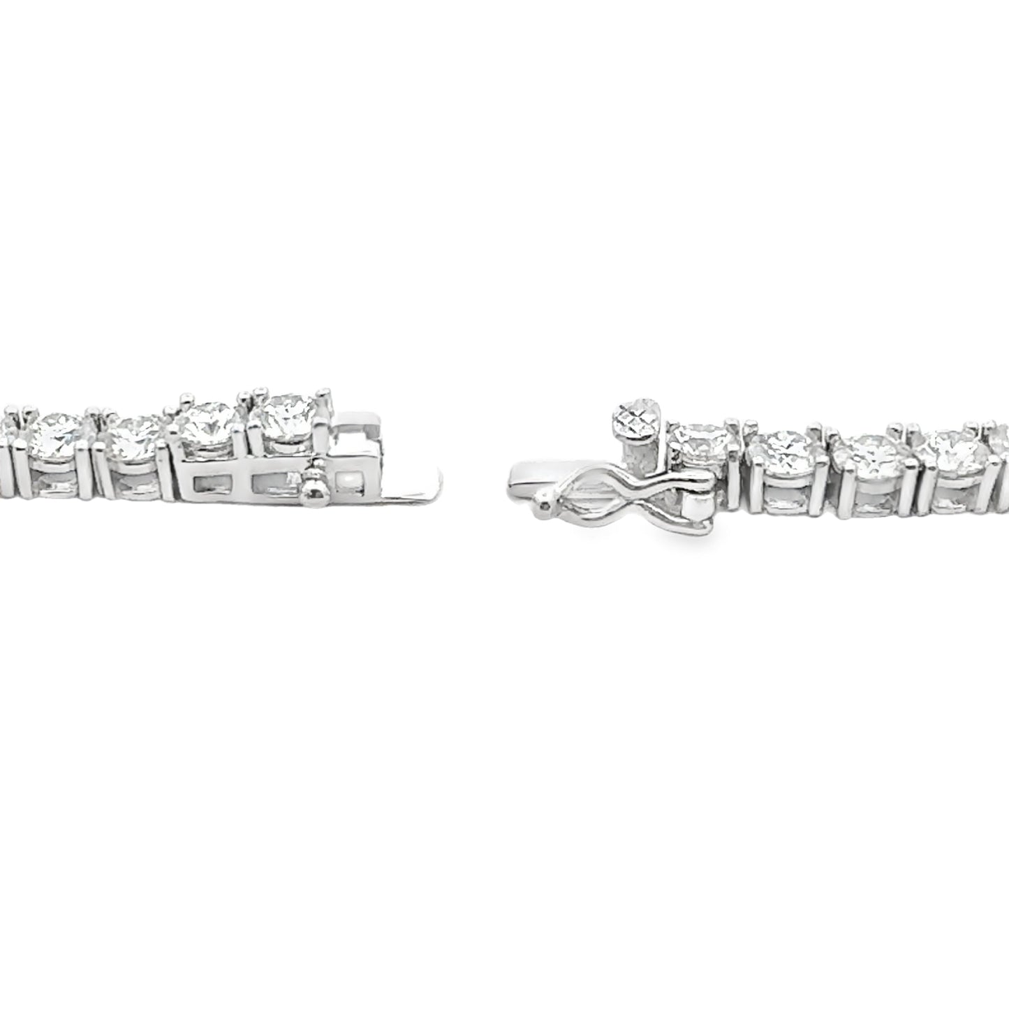 39.98ct Moissanite Tennis Necklace Sterling Silver