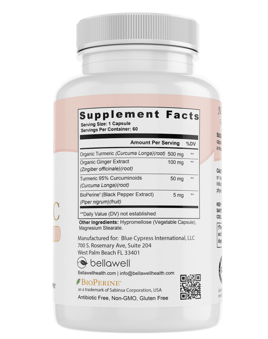 Turmeric & Ginger Formula - by Bellawell