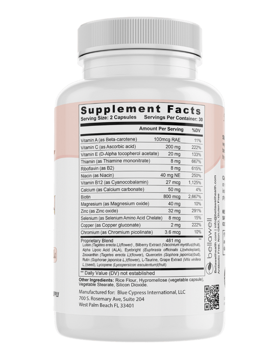 Vision Care - A Blend of Ingredients for Ocular Support by Bellawell