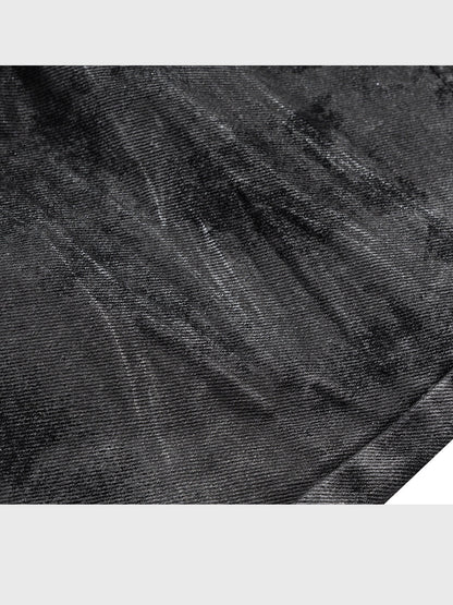 Men's Wide Leg Black Trousers Skinny Jeans