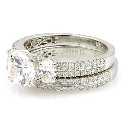 1.05ct Engagement Ring Set 18KT White Gold