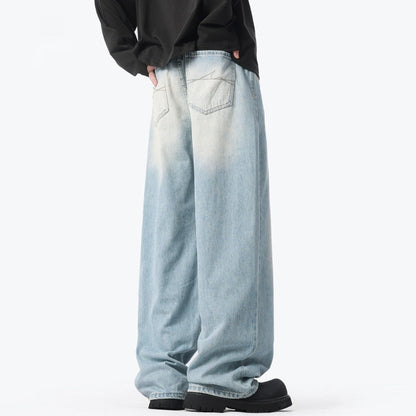 Autumn And Winter American High Street Retro Washed Jeans