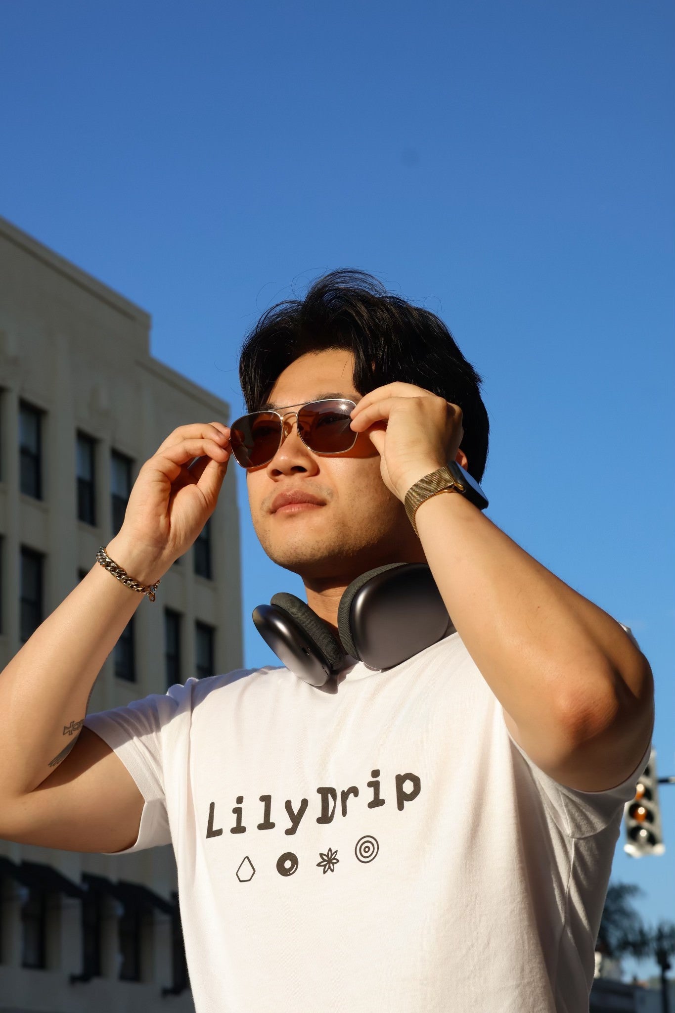 T-shirt ras du cou en coton LilyDrip