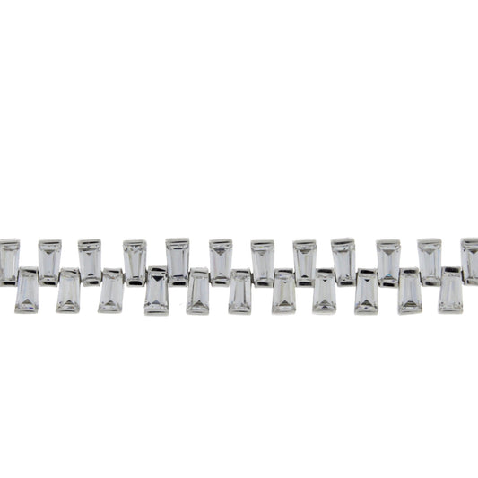 Cubic Zirconium Tennis Bracelet Sterling Silver