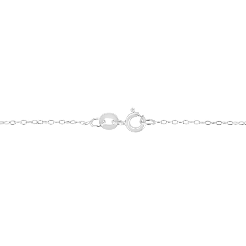 14KT White Gold 1/2 cttw Diamond Floral Cluster Pendant Necklace (HI, SI2-I1)