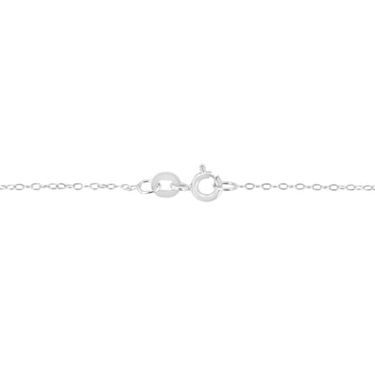 14KT White Gold 1/2 cttw Diamond Floral Cluster Pendant Necklace (HI, SI2-I1)