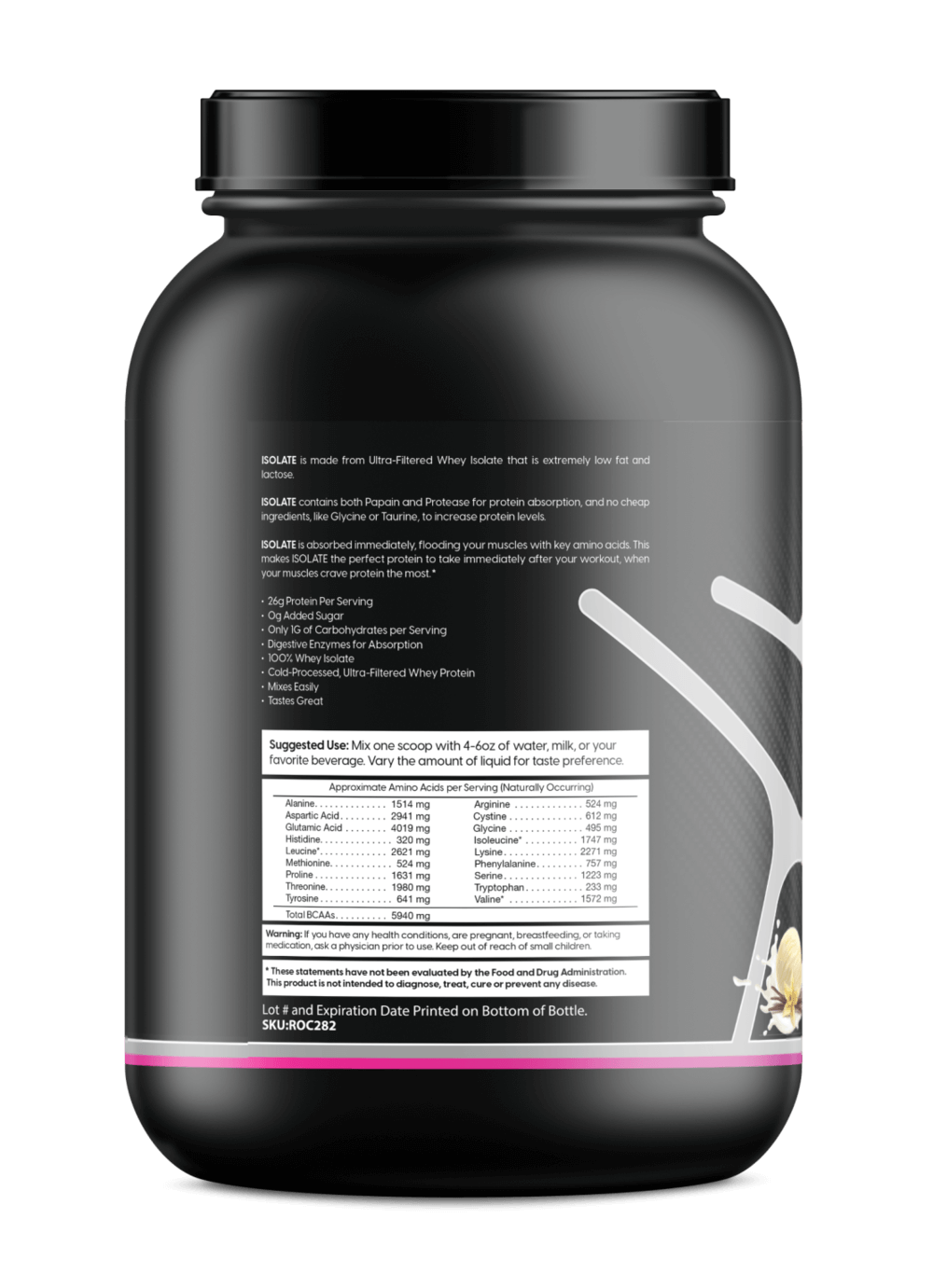 Whey Isolate Protein – Vanilla 2LB
