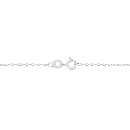 AGS Certified 10K White Gold 1/3 Cttw Bezel Set Round Diamond Solitaire 16-18" Adjustable Pendant Necklace (I-J Color, SI1-SI2 Clarity)