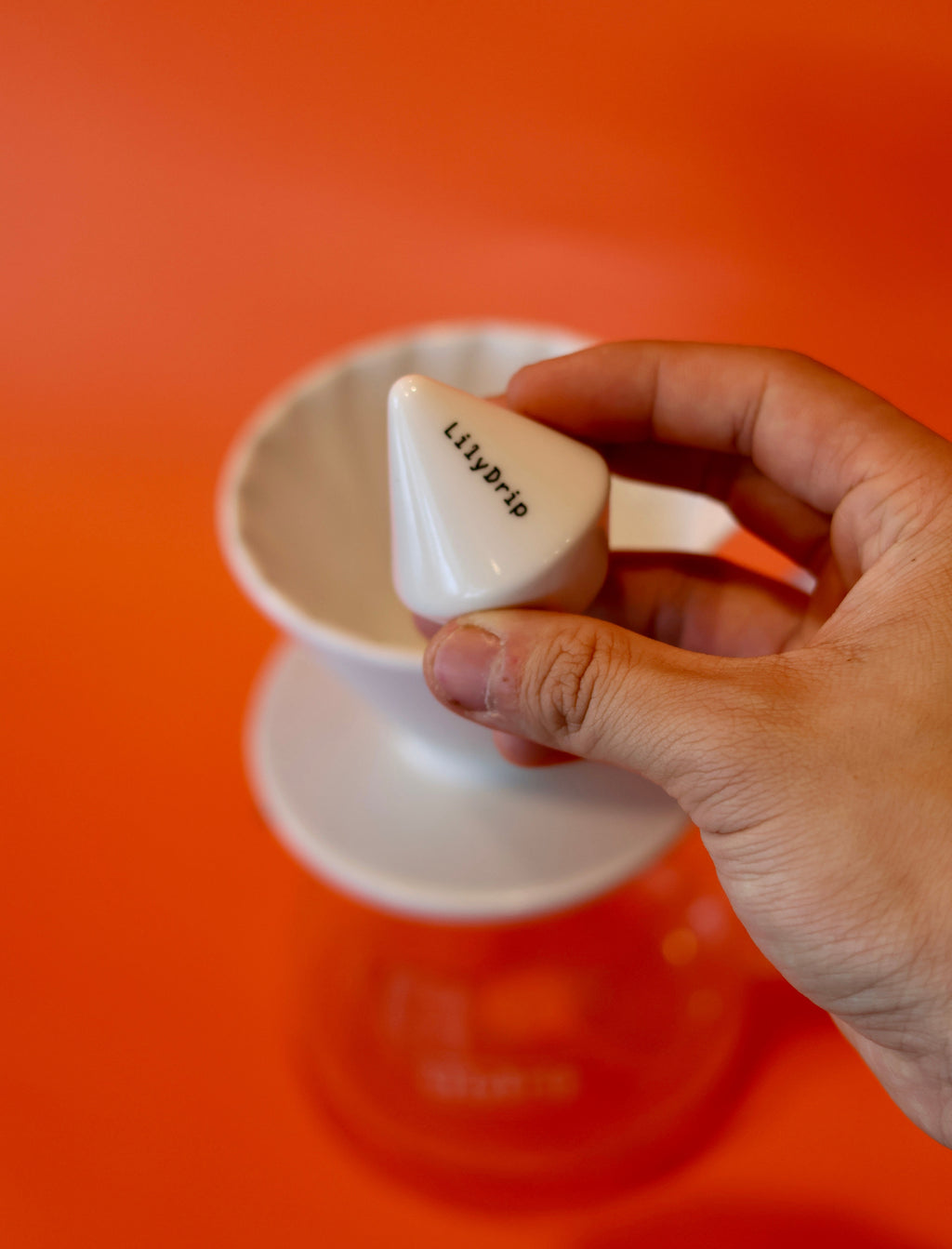 LilyDrip – Ceramic Pour-Over Specialty Coffee Accessory, Fits Pour-Over Cone Drippers