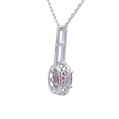 .45ct Ruby Diamond Fashion Pendants 10KT White Gold