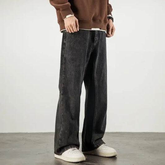 Weila Straight Loose American High Street Vibe Fashion Brand Casual Jeans