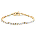 14K White Gold 5.0 Cttw Lab Grown Diamond Tennis Bracelet (F-G Color, VS1-VS2 Clarity) - 7.25" Inches
