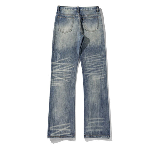 Plus Size Lightning Pattern Skinny Jeans