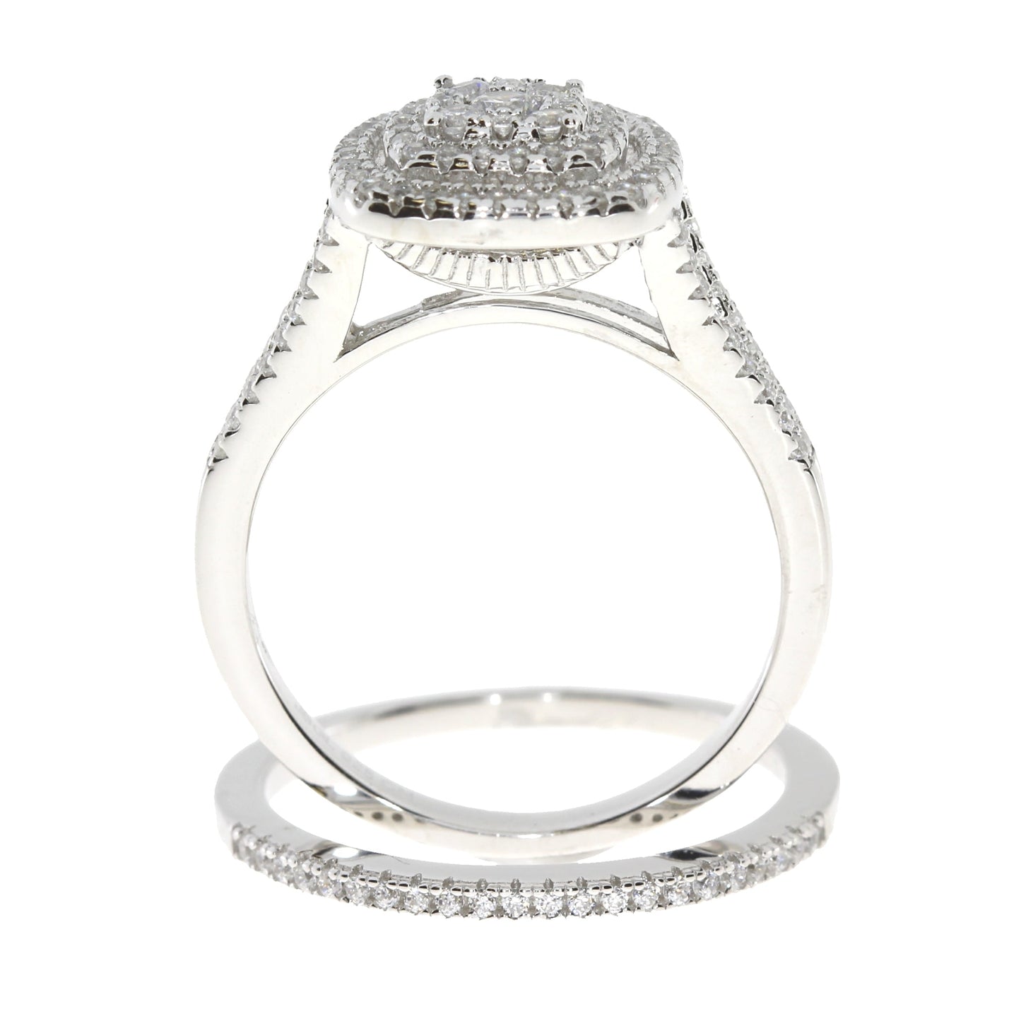 Cubic Zirconium CZ SS Bridal Sterling Silver