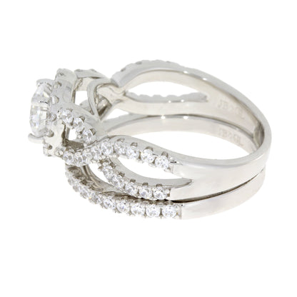 Cubic Zirconium CZ SS Bridal Sterling Silver