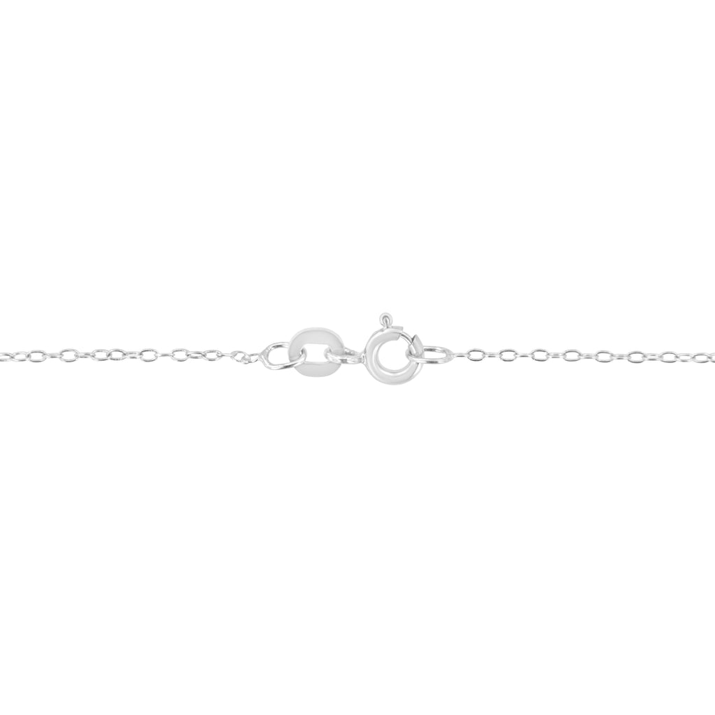 14KT White Gold 1/2 cttw Diamond Floral Cluster Pendant Necklace (HI, SI2-I1)