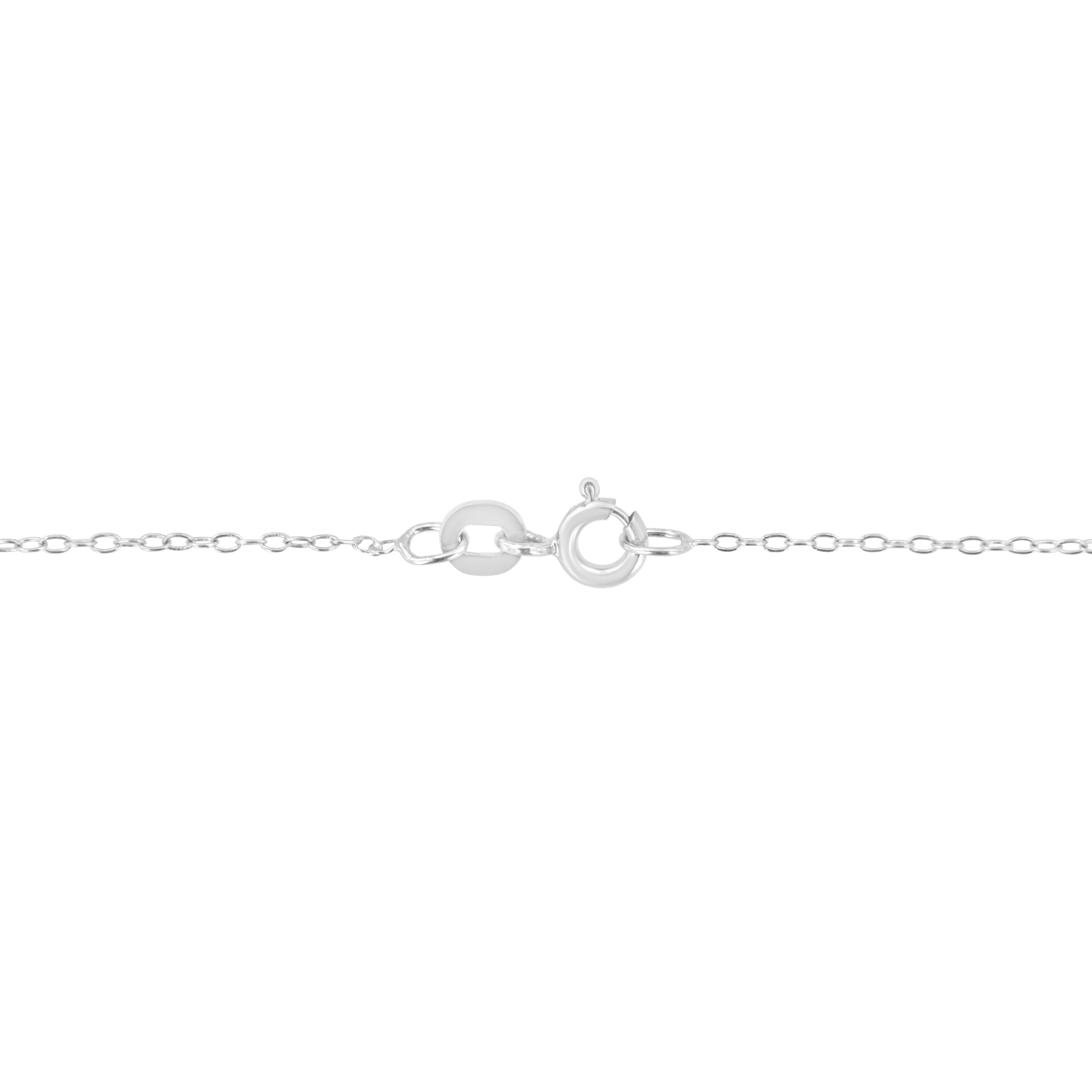 14KT White Gold 1/2 cttw Diamond Floral Cluster Pendant Necklace (HI, SI2-I1)