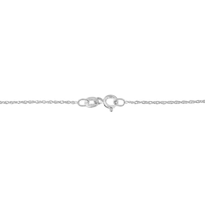 .925 Sterling Silver 1/3 Cttw Diamond Framed Open Cross 18" Pendant Necklace (J-K Color, I2-I3 Clarity)
