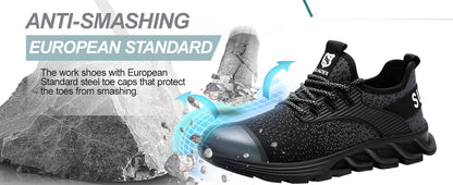 SUADEX Breathable Puncture-Proof Safety Work Shoes