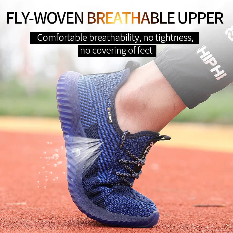 SUADEX Indestructible Steel Toe Shoes Comfortable Lightweight Work Safety Sneakers