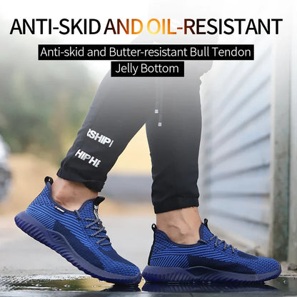 SUADEX Indestructible Steel Toe Shoes Comfortable Lightweight Work Safety Sneakers