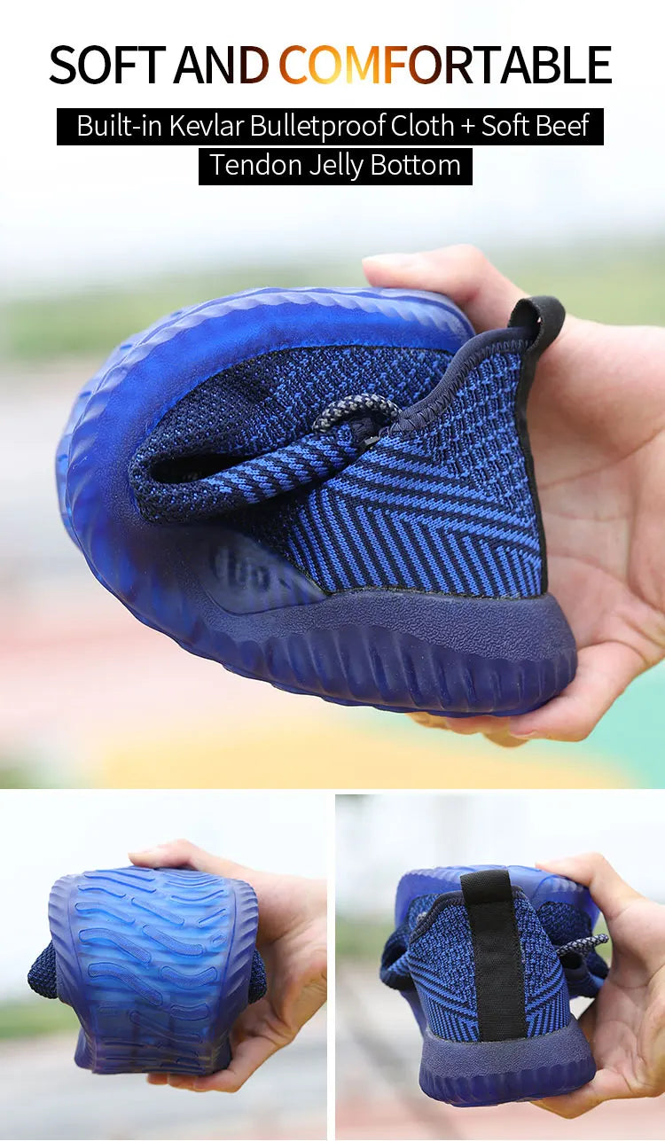 SUADEX Indestructible Steel Toe Shoes Comfortable Lightweight Work Safety Sneakers