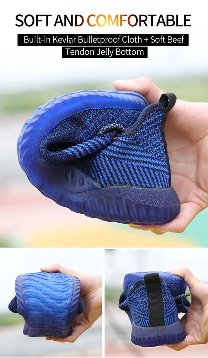 SUADEX Indestructible Steel Toe Shoes Comfortable Lightweight Work Safety Sneakers