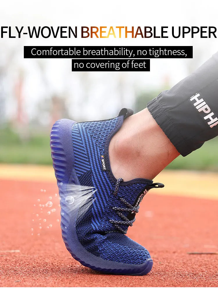 SUADEX Indestructible Steel Toe Shoes Comfortable Lightweight Work Safety Sneakers