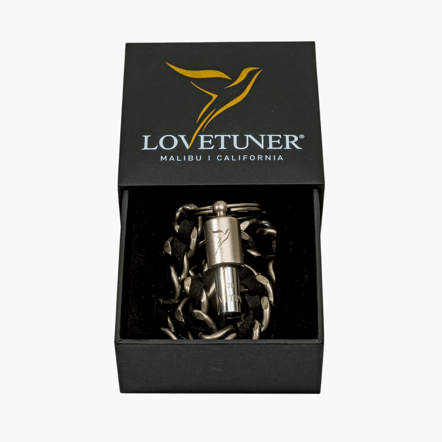 Lovetuner Keychain Silver 528hz Breathing & Meditation Device