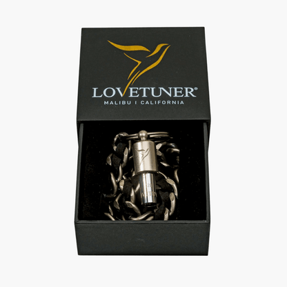 Lovetuner Keychain Silver 528hz Breathing & Meditation Device