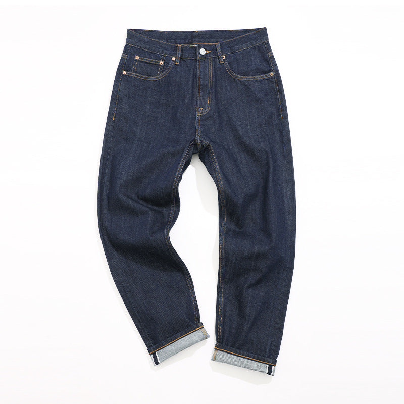Autumn Dark Blue Loose Trendy Casual Jeans