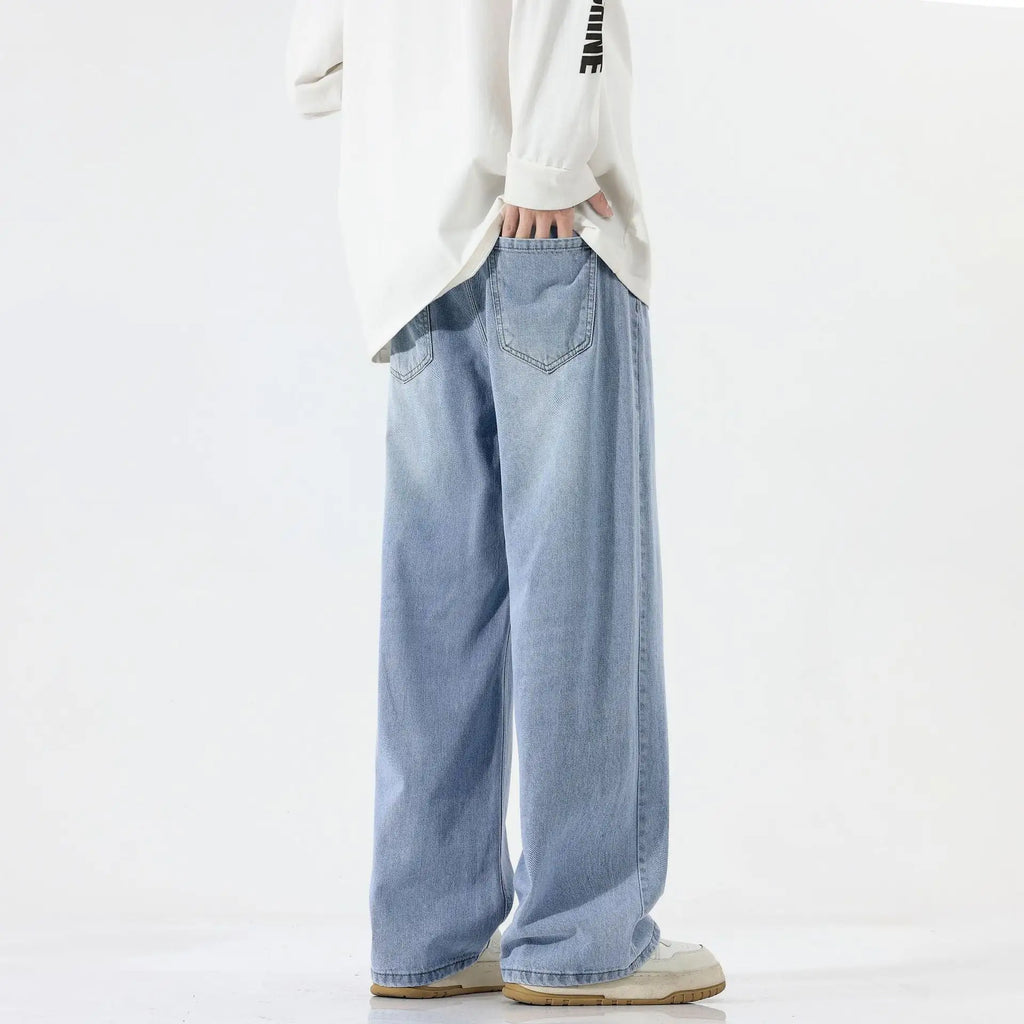 American Retro Straight Jeans Men's All-match Casual