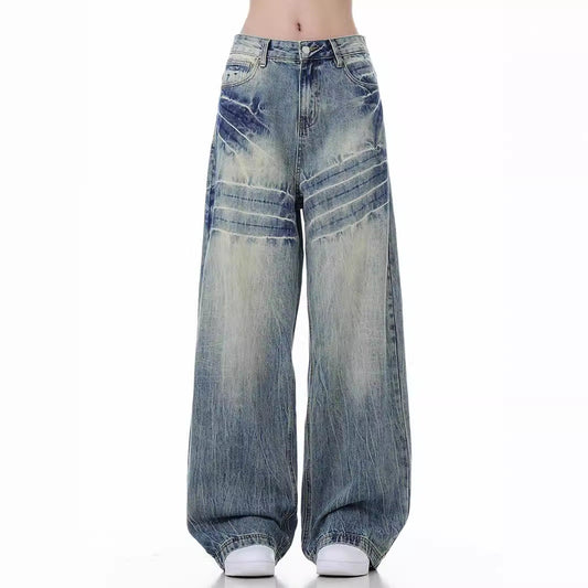 Loose Wide Leg Jeans American High Street