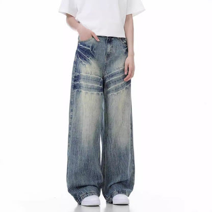 Loose Wide Leg Jeans American High Street