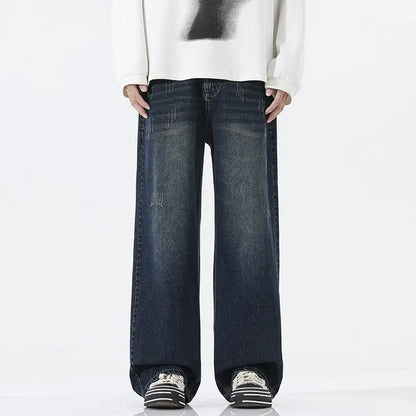 American Retro Straight Jeans Men's All-match Casual