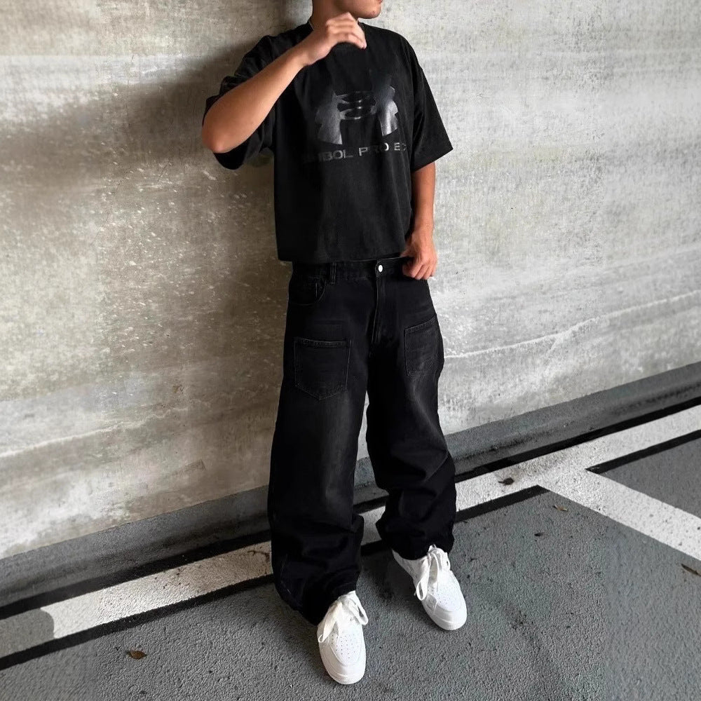 American Retro Street Loose Jeans