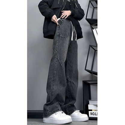 American Fashion Brand Vintage Mop Straight Jeans