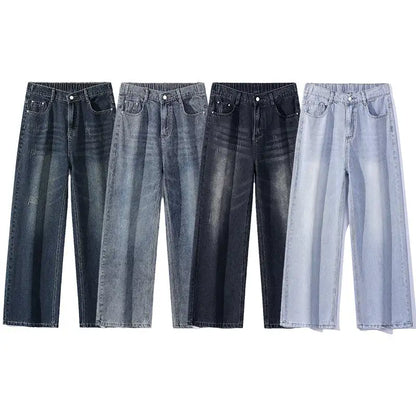 American Retro Straight Jeans Men's All-match Casual