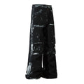 Men's American-style Retro Heavy-duty Painted Multi-pocket Jeans